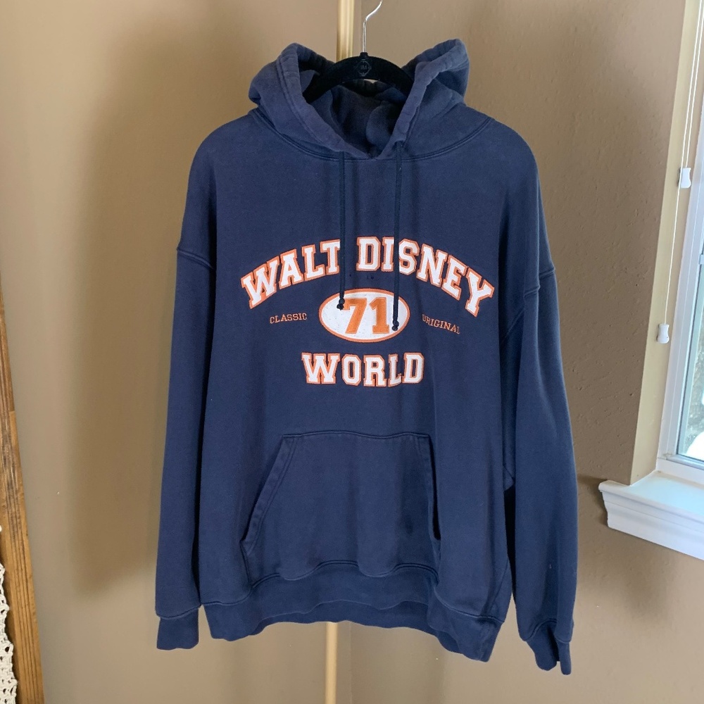 Vintage-Style Walt‎ Disney World '71 Hoodie Size L - Retro Classic Oversized
